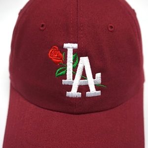 red la dodgers dad hat